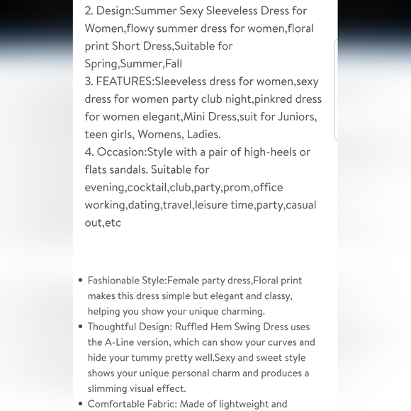 Women's Pink Boho Floral Sundress NWT Multicolored 1 Tier Adjustable Straps - Picture 7 of 9